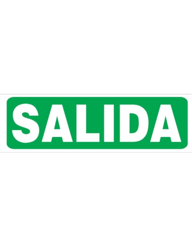 (*) CARTEL 14 X 41 - N° 85* - SALIDA FOTOLUMINISCENTE CE-85XD