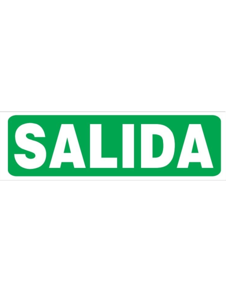 (*) CARTEL 14 X 41 - N° 85* - SALIDA FOTOLUMINISCENTE CE-85XD
