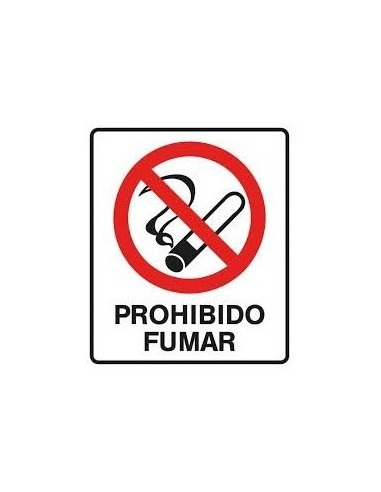 (*) CARTEL 40 X 45 - N° 40 - PROHIBIDO FUMAR CE-04040X45