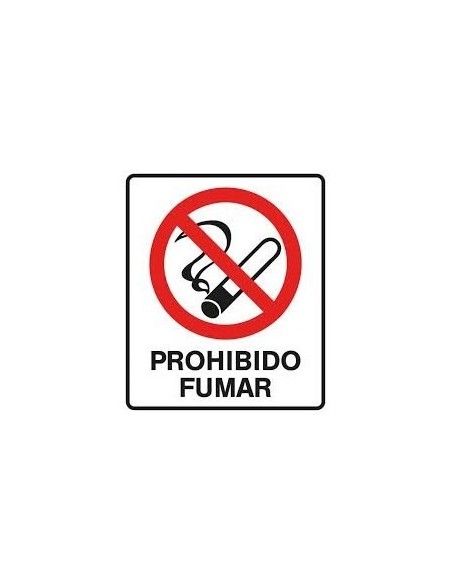 (*) CARTEL 40 X 45 - N° 40 - PROHIBIDO FUMAR CE-04040X45