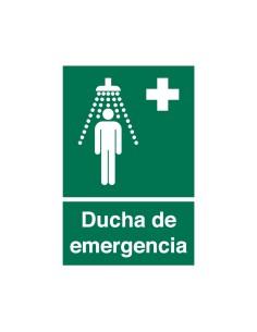 (*) CARTEL 30 X 40 - N° 65 - DUCHA DE EMERGENCIA CE-065