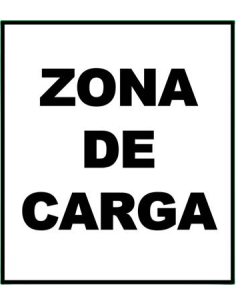 (*) CARTEL 40 X 45 - Nº 36A - ZONA DE CARGA CE-036A40X45