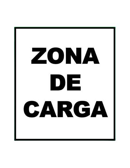 (*) CARTEL 40 X 45 - Nº 36A - ZONA DE CARGA CE-036A40X45