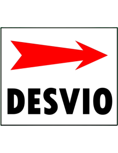 (*) CARTEL 40 X 45 - N° 52 - DESVIO CE-05240X45
