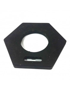 (*) BASE DE GOMA DE 6KG HEXAGONAL PARA CONO DE 75 Y 110 CM (ESPECIAL PARA AUTOPISTAS) BGO-6K