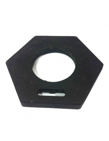 (*) BASE DE GOMA DE 6KG HEXAGONAL PARA CONO DE 75 Y 110 CM (ESPECIAL PARA AUTOPISTAS) BGO-6K