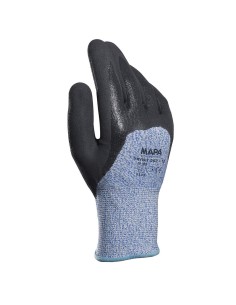 (*)  GUANTES MAPA 582 ANTICORTE TEJIDOS BAÑO NITRILO TALLE 8 - 8 1/2
