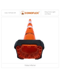 CONO KING CONE LIGHT 70 CM CONOFLEX FLEXIBLE CON BASE 1570LB/2R