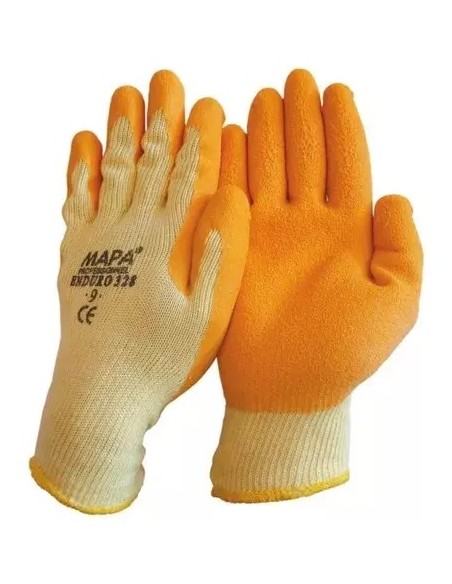 (*)  GUANTES MAPA ENDURO 328 TEJIDOS BAÑO LATEX TALLE 9 - 9 1/2