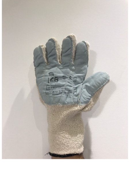 (D) GUANTE TERRYCLOTH ALGODON ZB PALMA VAQUETA GPV001