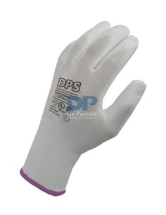 (*) GUANTES TEJIDOS DPS BAÑO PU BLANCO TALLE 8 DPS85113