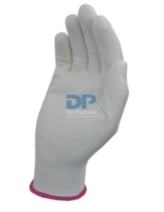 (*) GUANTES TEJIDOS DPS BAÑO PU BLANCO TALLE 10 DPS85115 2