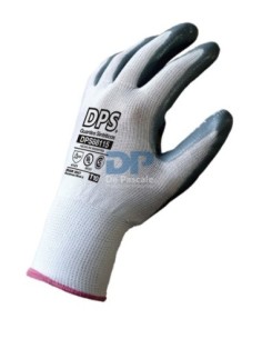 (*) GUANTES TEJIDOS DPS BAÑO NITRILO GRIS TALLE 8 DPS88113