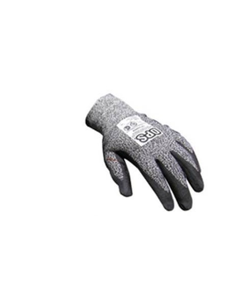 (D) GUANTES TEJIDOS ANTICORTE DPS BAÑO NITRILO TALLE 8 DPS88803