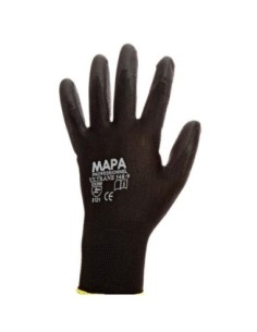 (*)GUANTES MAPA ULTRANE 548 TEJIDOS BAÑO PU NEGRO TALLE 7 - 7 1/2