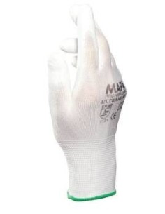 (*)  GUANTES MAPA ULTRANE 549 / 550 TEJIDOS BAÑO PU BLANCO TALLE 7 - 7 1/2