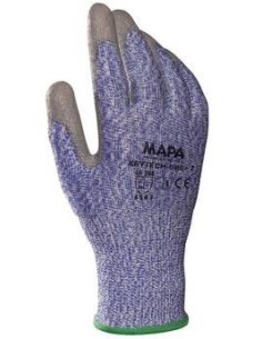 (*) GUANTES MAPA KRYTECH 586 ANTICORTE TEJIDOS BAÑO PU TALLE 8 - 8 1/2 2