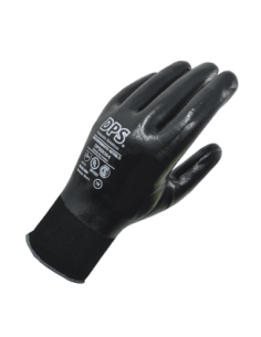 (*) GUANTES TEJIDOS DPS BAÑO NITRILO COMPLETO NEGRO TALLE 9 DPS88304