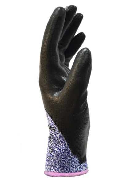 (D) GUANTES TEJIDOS ANTICORTE DPS BAÑO NITRILO COMPLETO TALLE 7 DPS87802