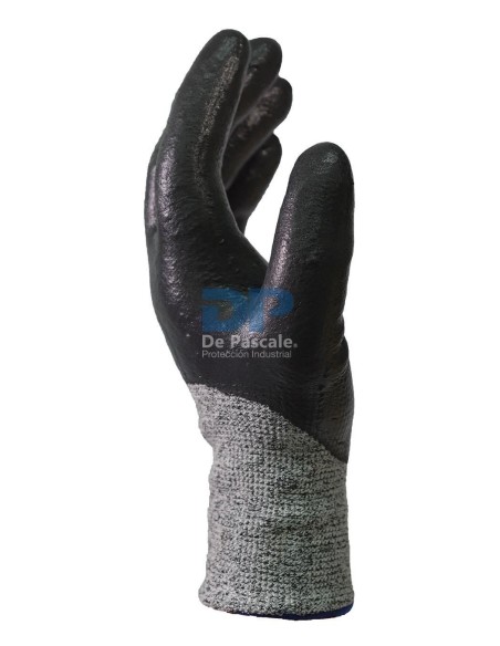 (D) GUANTES TEJIDOS ANTICORTE DPS BAÑO NITRILO COMPLETO TALLE 10 DPS87805