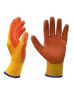(D) GUANTES TEJIDOS DPS BAÑO LATEX RUGOSO G10 TALLE 10 DPS89065