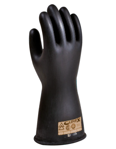(*) GUANTES GLOVEX DIELECTRICOS DE CAUCHO CLASE 00 TALLE 9 00-T9