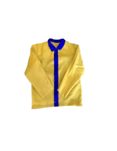 (*)  CAMPERA DESCARNE AMARILLA/GRIS CON CIERRE Y VELCRO TALLE XXL/5