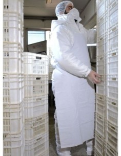 DELANTAL PVC BLANCO 0.90 X 1.20 CON REF. Y HEBILLA