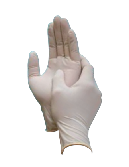 GUANTES LATEX DESCARTABLE BLANCO TALLES S CAJA X 100 UNIDADES