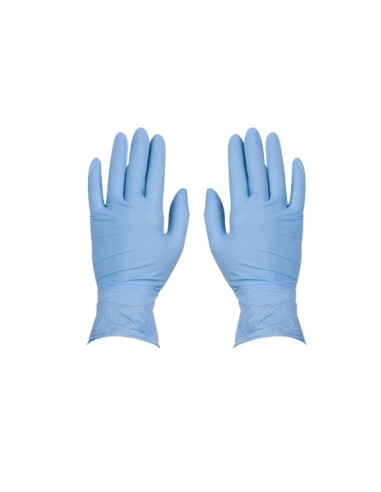 (***) GUANTES NITRILO DESCARTABLE AZUL TALLE S/6 CAJA X 100 UNIDADES