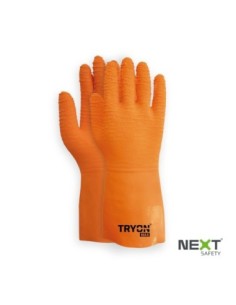 GUANTE NEXT SAFETY TRYON MAX LATEX NARANJA TALLE 8/M 22.700