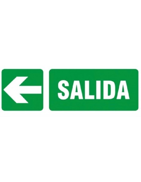 (*)CARTEL ALTO IMPACTO 14 X 41 SALIDA (FLECHA IZQUIERDA) CE-85I
